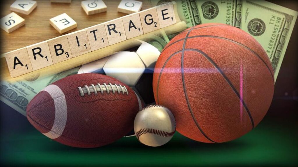Arbitrage Sports Betting: image depicting a basketball, a baseball and a soccer ball