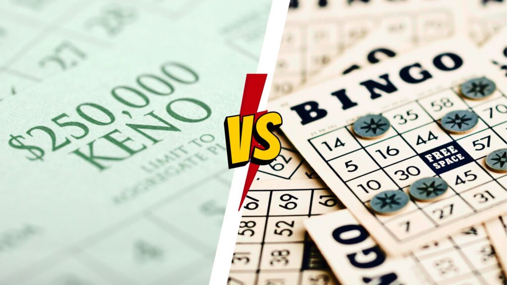 the difference between keno and bingo