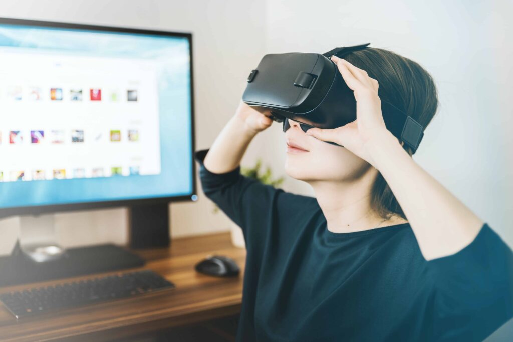 Virtual reality, online casinos, role